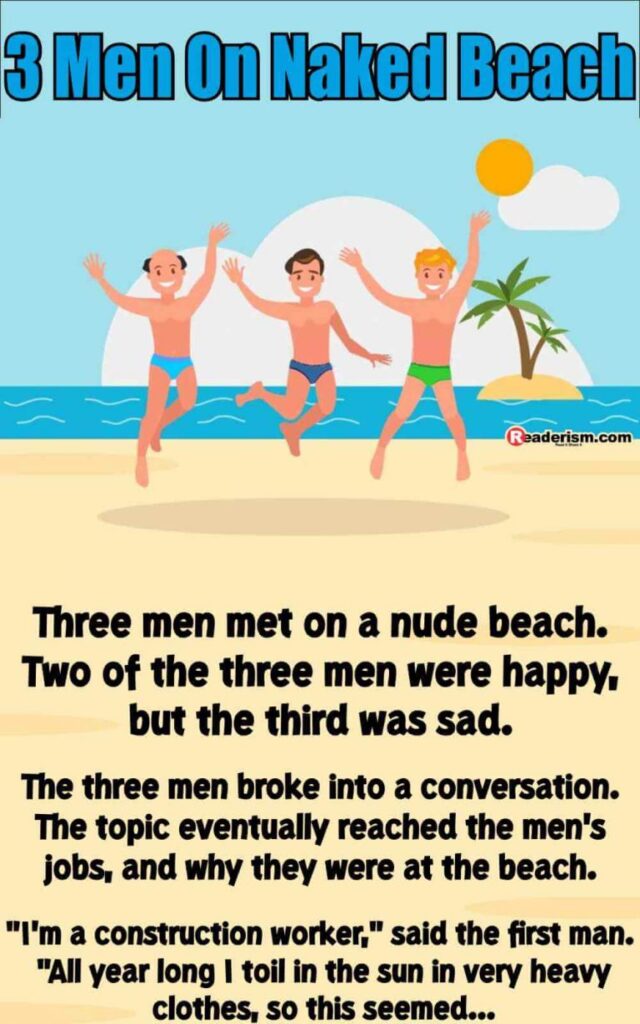3 Men on the beach