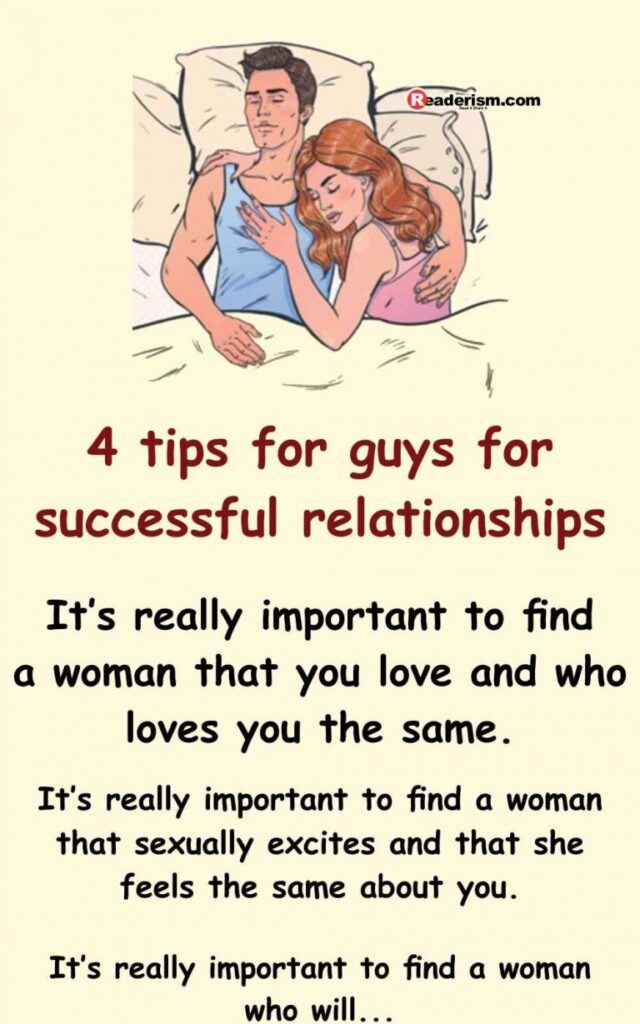 4 Tips for Guys for Successful Relationships