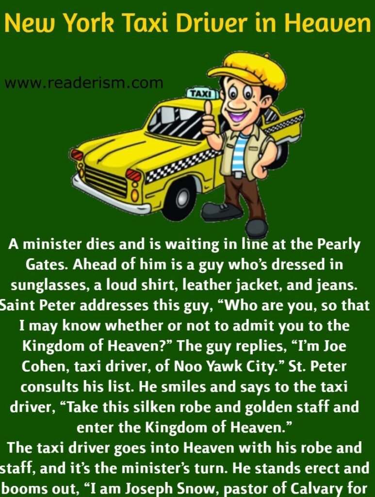 A Taxi Driver Accidentally Reached Heaven
