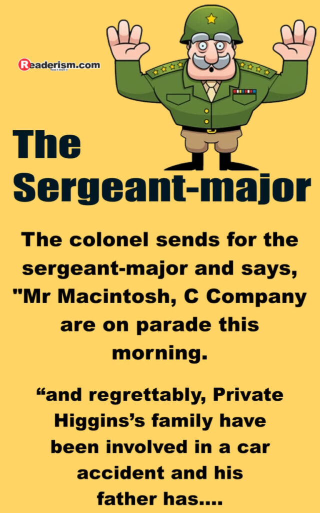 Funny Story of Sergeant-Major