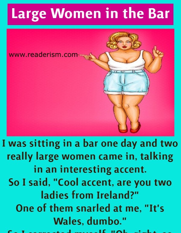 Large Woman in the Bar