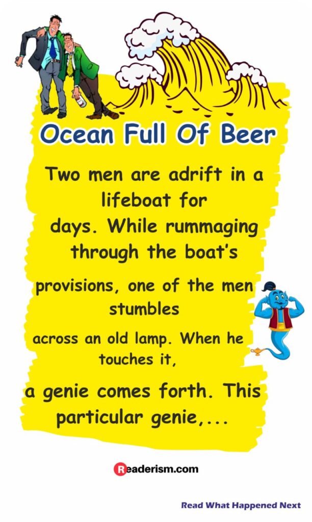 The Genie Fills The Sea With Beer