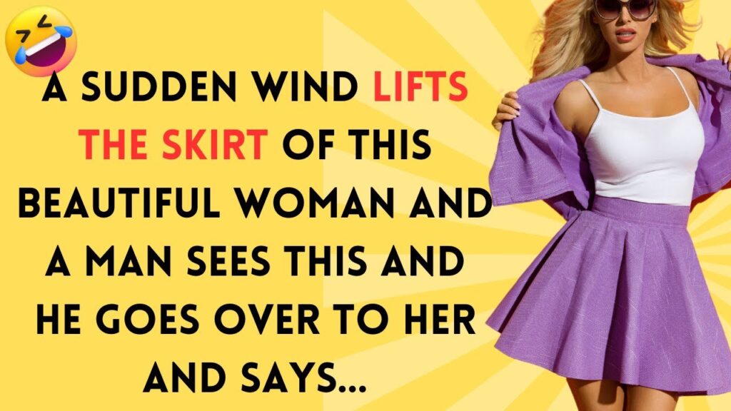 A Wind Lifts The Woman’s Skirt And a MAN … FUNNY JOKE