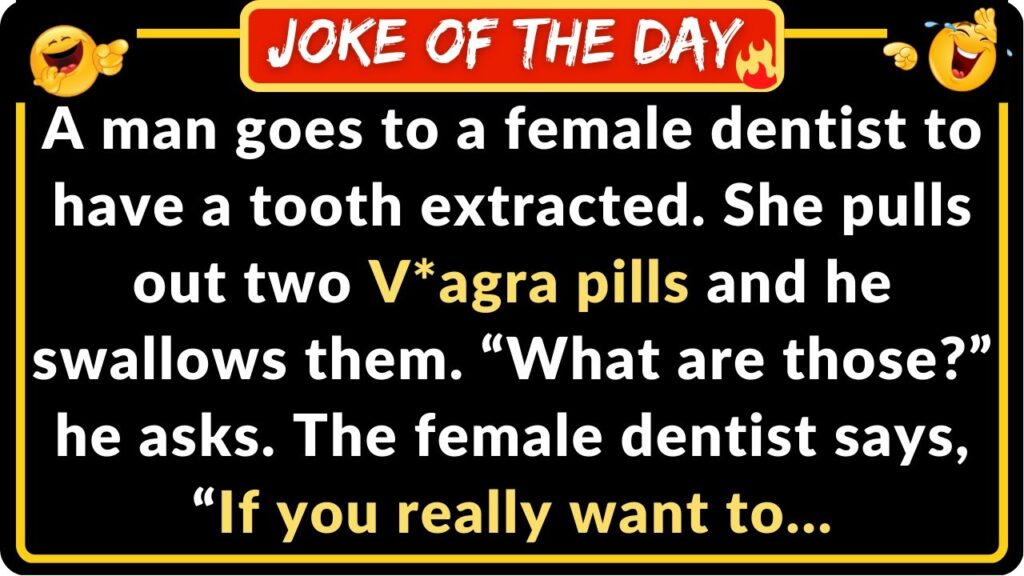 A guy goes to a female dentist to have a tooth extracted.
