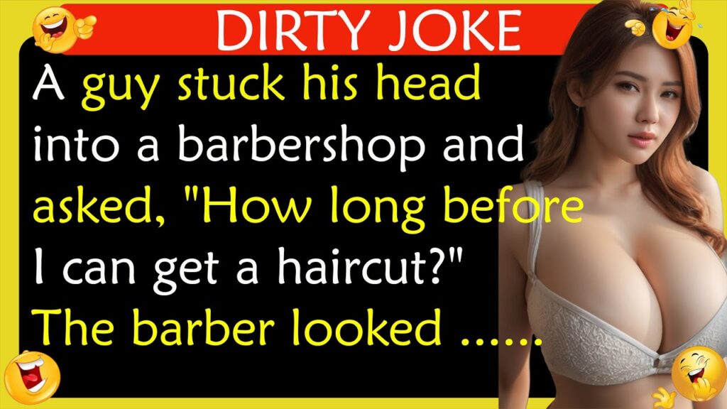 A guy stuck his head into a barbershop
