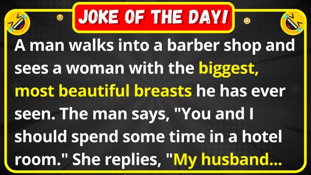 A man walks into a barber shop
