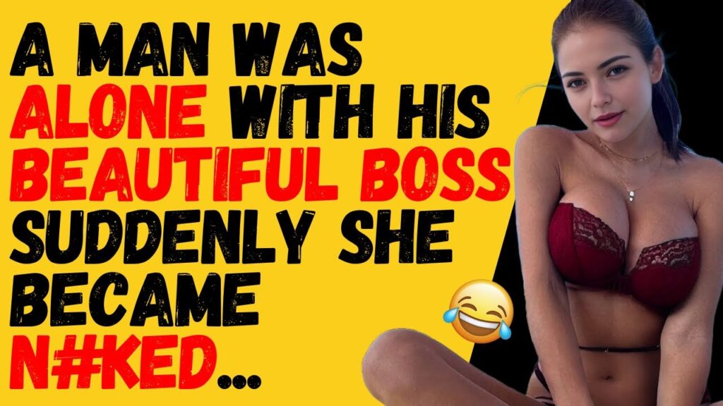 A man was alone with his beautiful boss suddenly she…