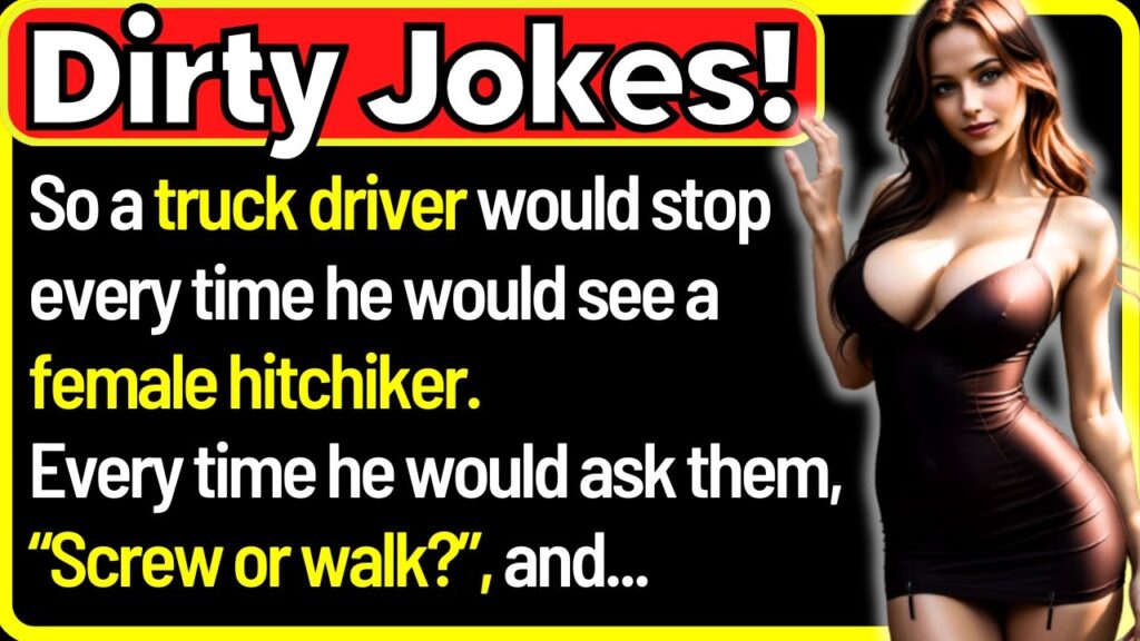 A truck driver meet a female hitchhiker and offered her a …