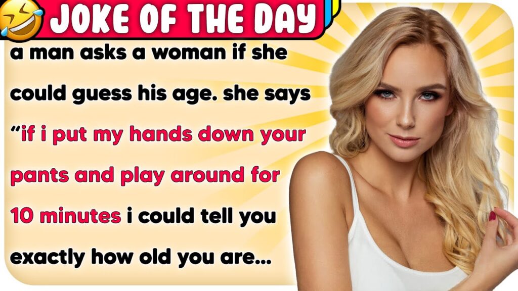 A woman asks a man I can guess your age if you put hands down in pants and play