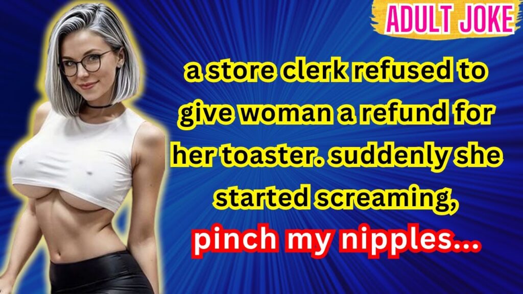 A woman suddenly screams “pinch my nipples…”