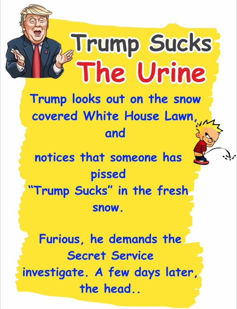 When Trump S@ucks the Urine